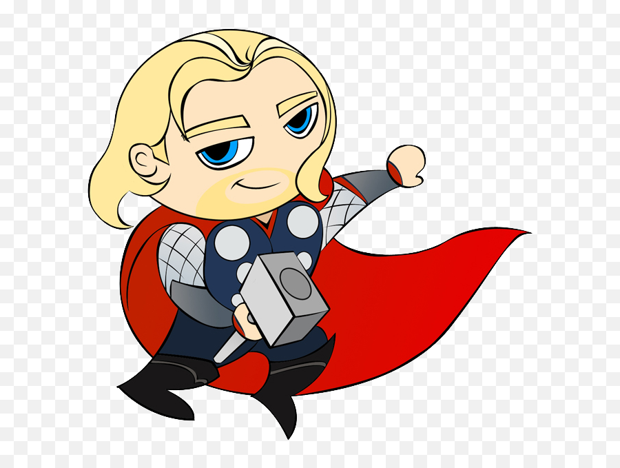Library Of Thor Baby Super Hero Clipart Free Library - Cartoon Thor Clip Art Emoji,Hero Clipart