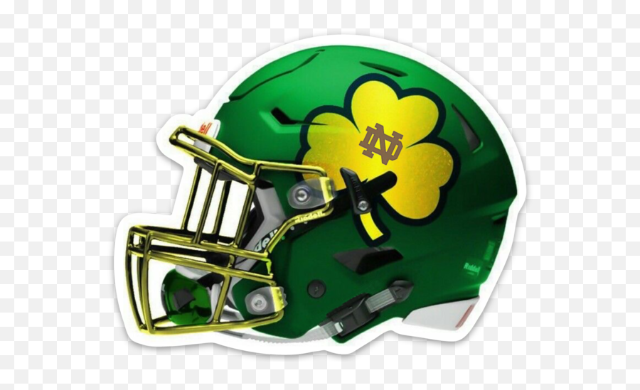 Notre Dame Football Helmet With - Notre Dame Emoji,Notre Dame Football Logo