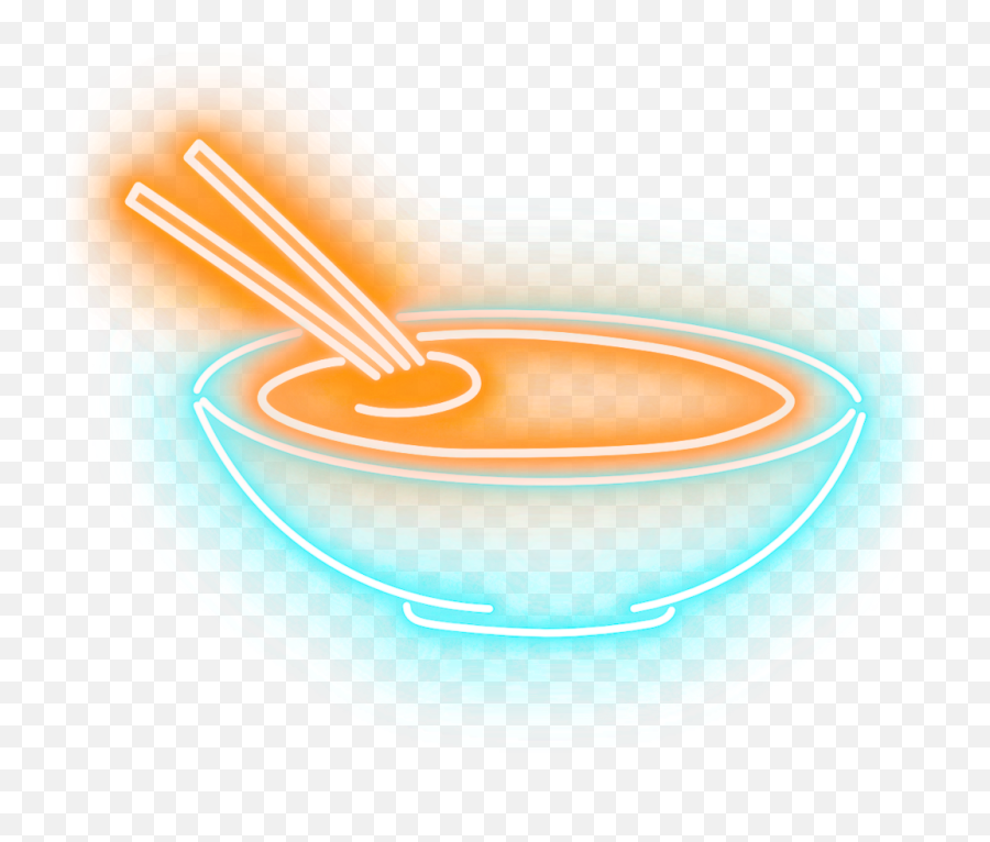 Neon Noodles - Finger Bowl Emoji,Neon Logos