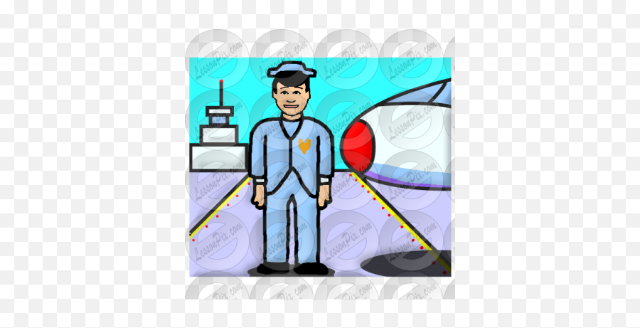 Pilot Picture For Classroom Therapy - Tradesman Emoji,Pilot Clipart