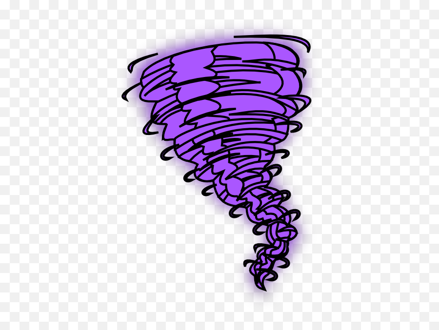 Purple Tornado Clipart - Purple Tornado Emoji,Tornado Clipart