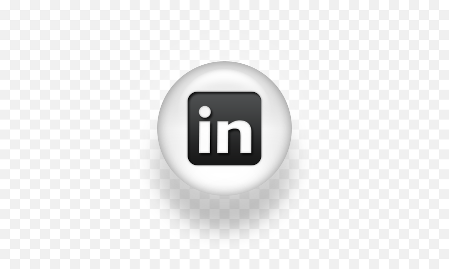 Linkedin Icon Black And White - Black Logo Social Media Icons White Png Emoji,Linkedin Logo Black And White