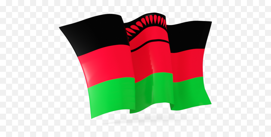 Download Hd Malawi Waving Flag Png Transparent Png Image - Waving Flag Of Malawi Emoji,Waving Flag Png