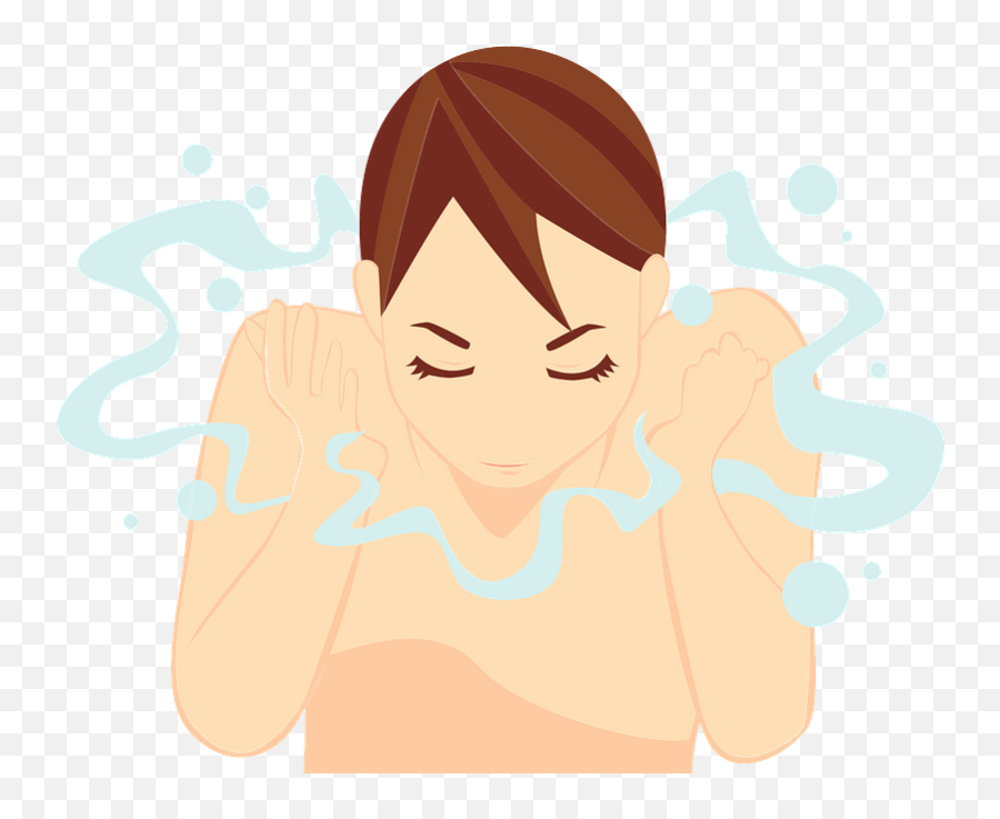 Woman Face Wash Clipart - Happy Emoji,Face Clipart