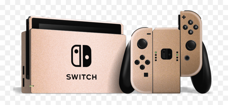Nintendo Switch Luxuria Rose Gold Metallic Skin Emoji,Nintendo Switch Transparent Background
