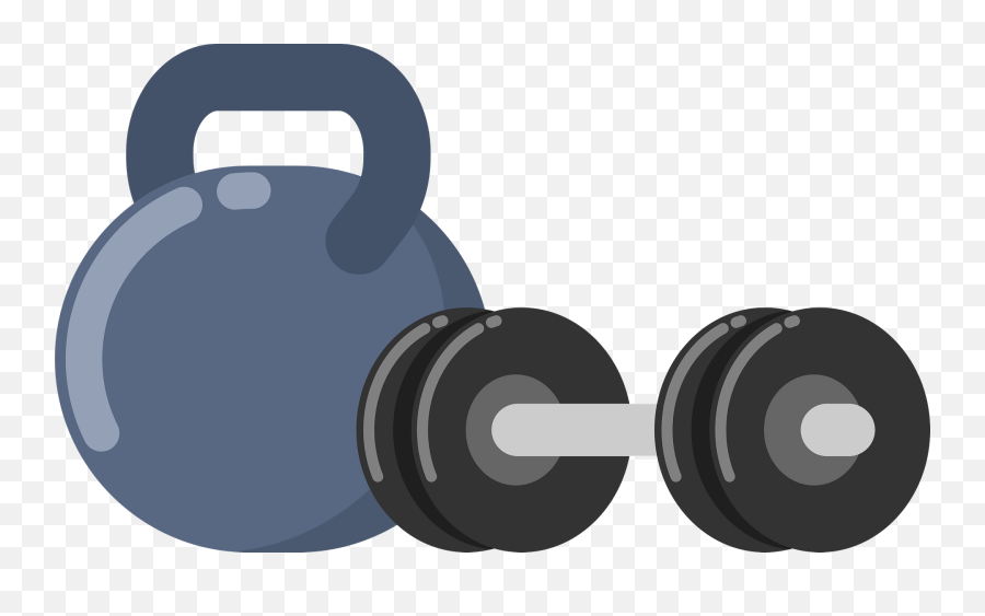 Dumbbell Weights Clipart - Dumbell Clipart Emoji,Dumbbell Clipart