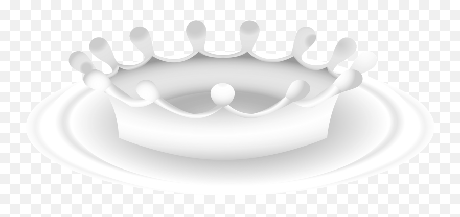 Milk Crown Clipart Free Download Transparent Png Creazilla Emoji,Dairy Clipart Black And White
