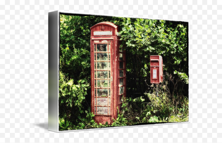 Old Red Telephone Box Old Red Letter Box By Natalie Kinnear Emoji,Letter Box Png