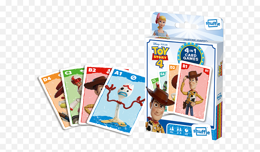 Shuffle Card Games - Playing Card Emoji,Toy Story 4 Logo