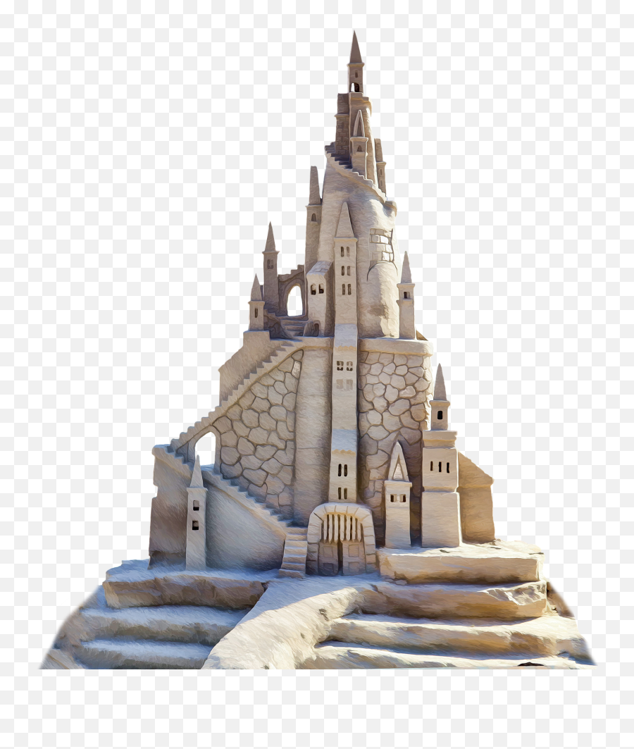 Sandburg Isolated Sand Sculpture Sand Sculpturessandburg - Real Sand Castle Transparent Background Emoji,Sand Png