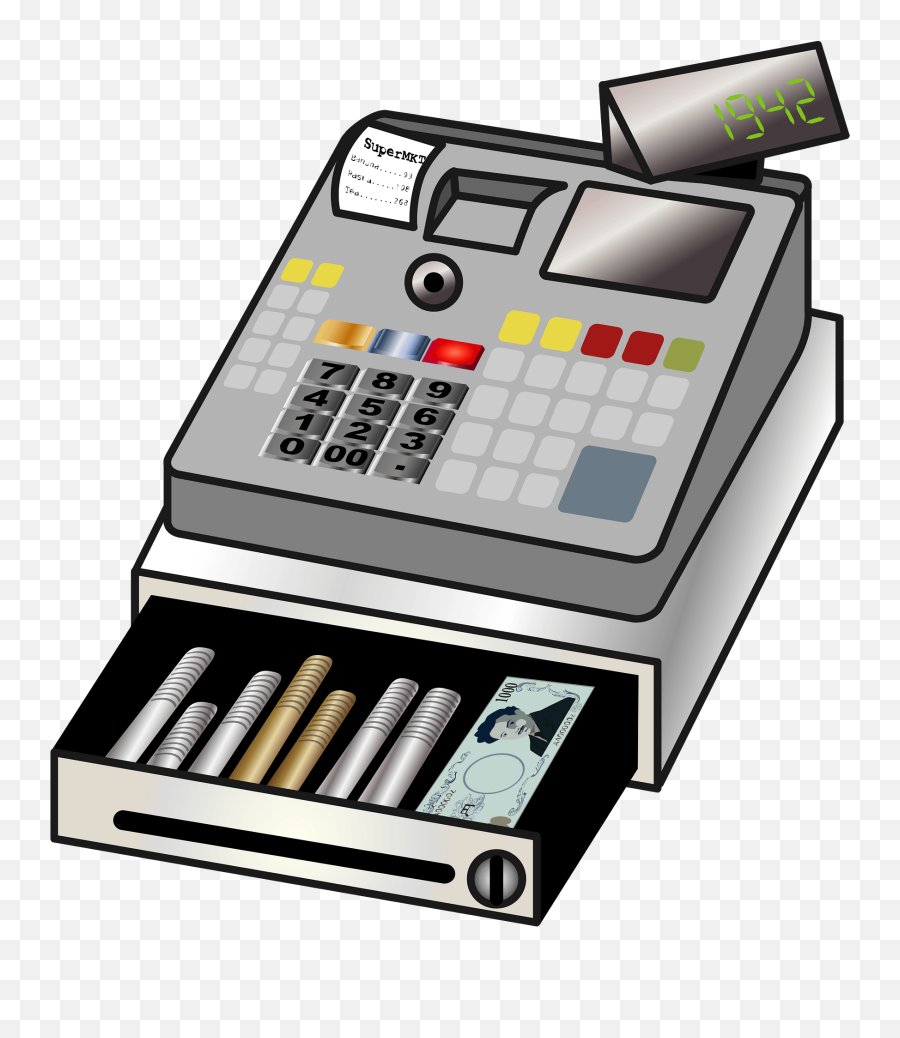 Cash Register Clipart - Transparent Cash Register Clipart Emoji,Cash Clipart