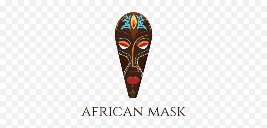 African Mask Logo Design Gallery Inspiration Logomix - Mask Design From Africa Emoji,Mask Logo