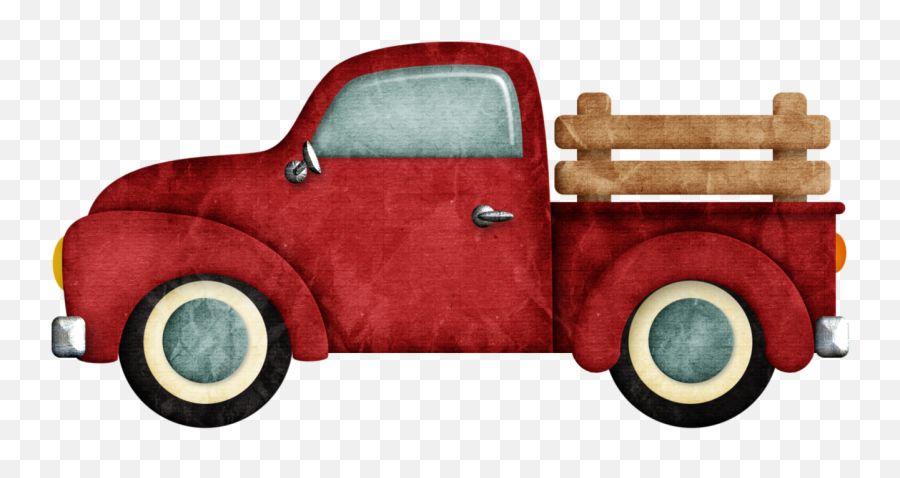 Old Truck - Red Truck Clip Art Emoji,Truck Clipart