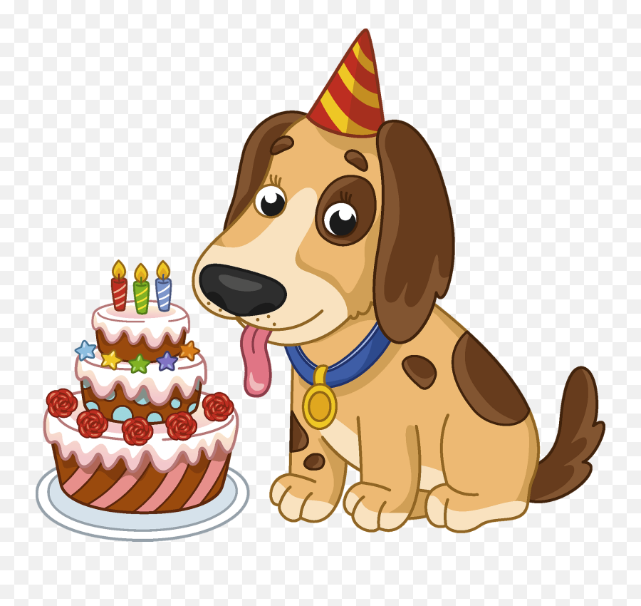 Birthday Dog Clipart Free Download Transparent Png Creazilla - Free Clipart Birthday Dogs Emoji,Dog Clipart