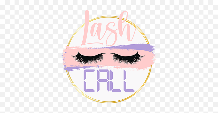 Lash Call - Girly Emoji,Eyelashes Logo