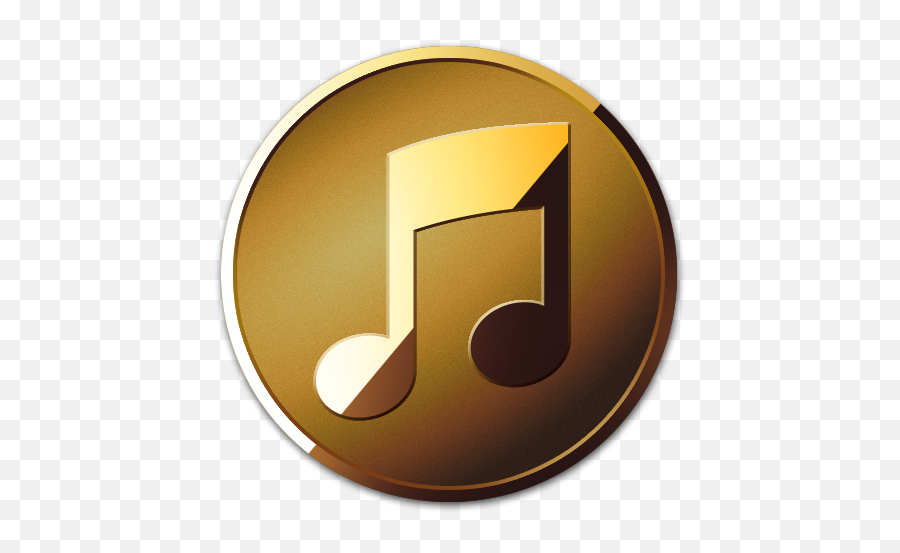 Icons - Gold Itunes Logo Png Emoji,Itunes Logo