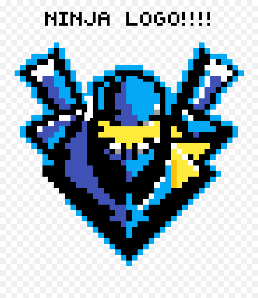 Pixilart - Pixel Art Fortnite Logo Ninja Emoji,Ninja Logo