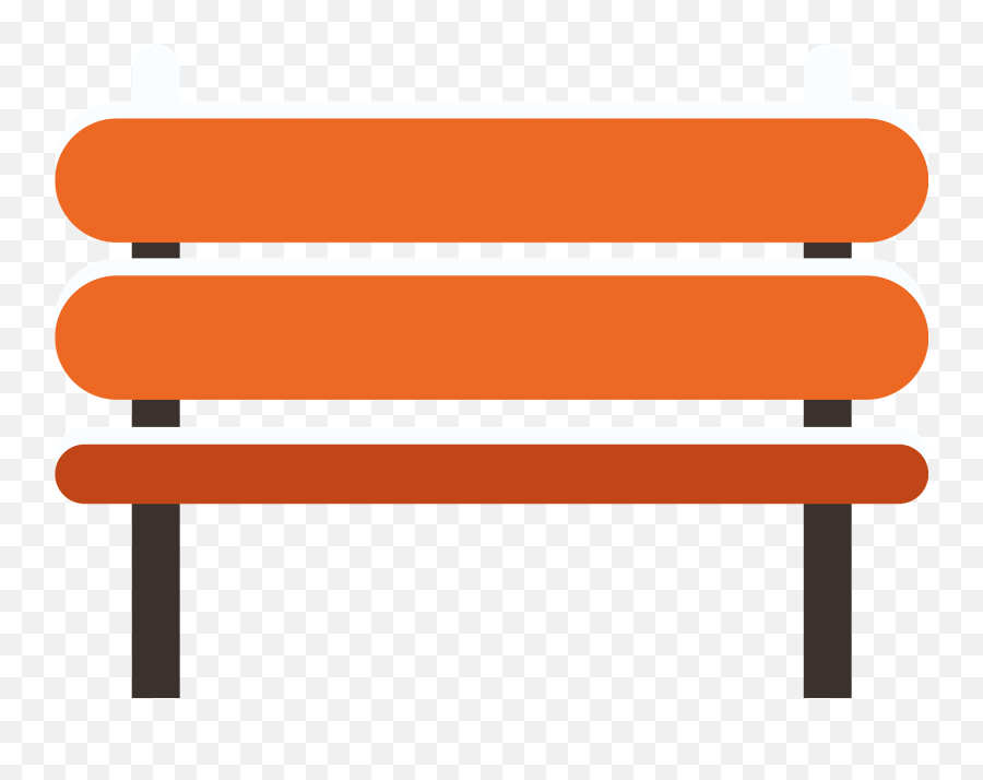 Park Bench Clipart - Park Bench Clipart Png Emoji,Bench Clipart