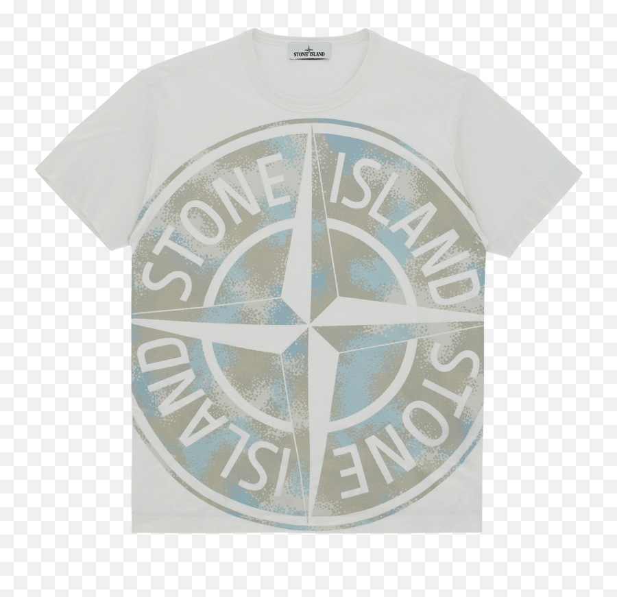 Stone Island Camo Dévoré Logo T - Stone Island Emoji,Stone Island Logo