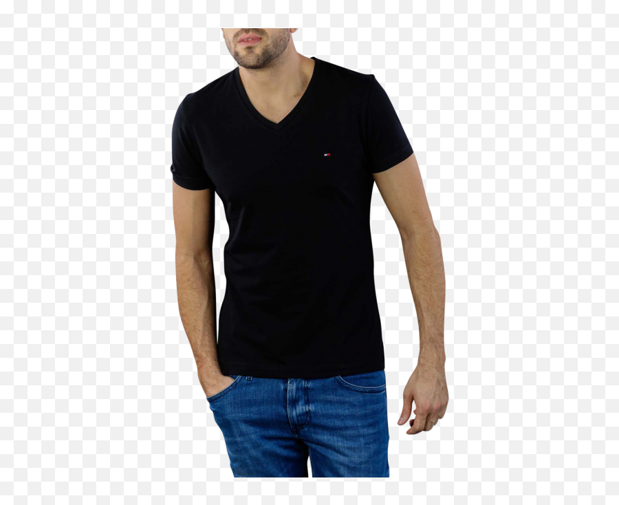 Black Tommy Jeans T Shirt Online - T Shirt Tommy V Neck Emoji,Tommy Hilfiger Logo Shirts
