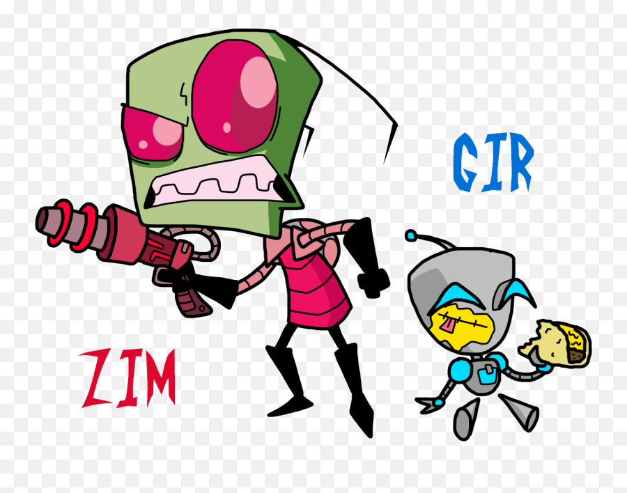 Always Been A Huge Fan Of Invader Zim And Iu0027m Super - Zim And Gir Transparent Emoji,Invader Zim Logo