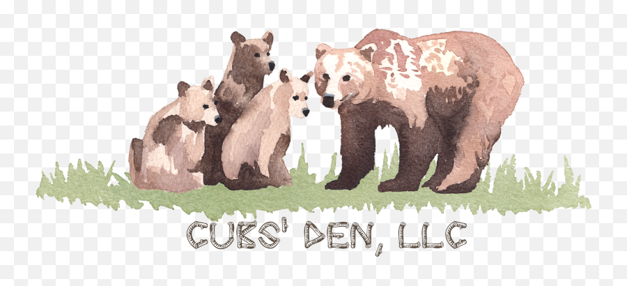 Waco Daycare - Daycare Waco Tx Welcome To The Cubs Den Grizzly Bear Watercolour Clipart Emoji,Cubs Bear Logo