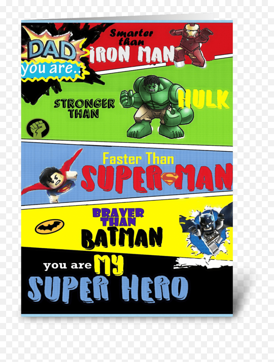 Super Dad - Stronger Than Hulk Smarter Than Iron Man Emoji,Super Dad Logo