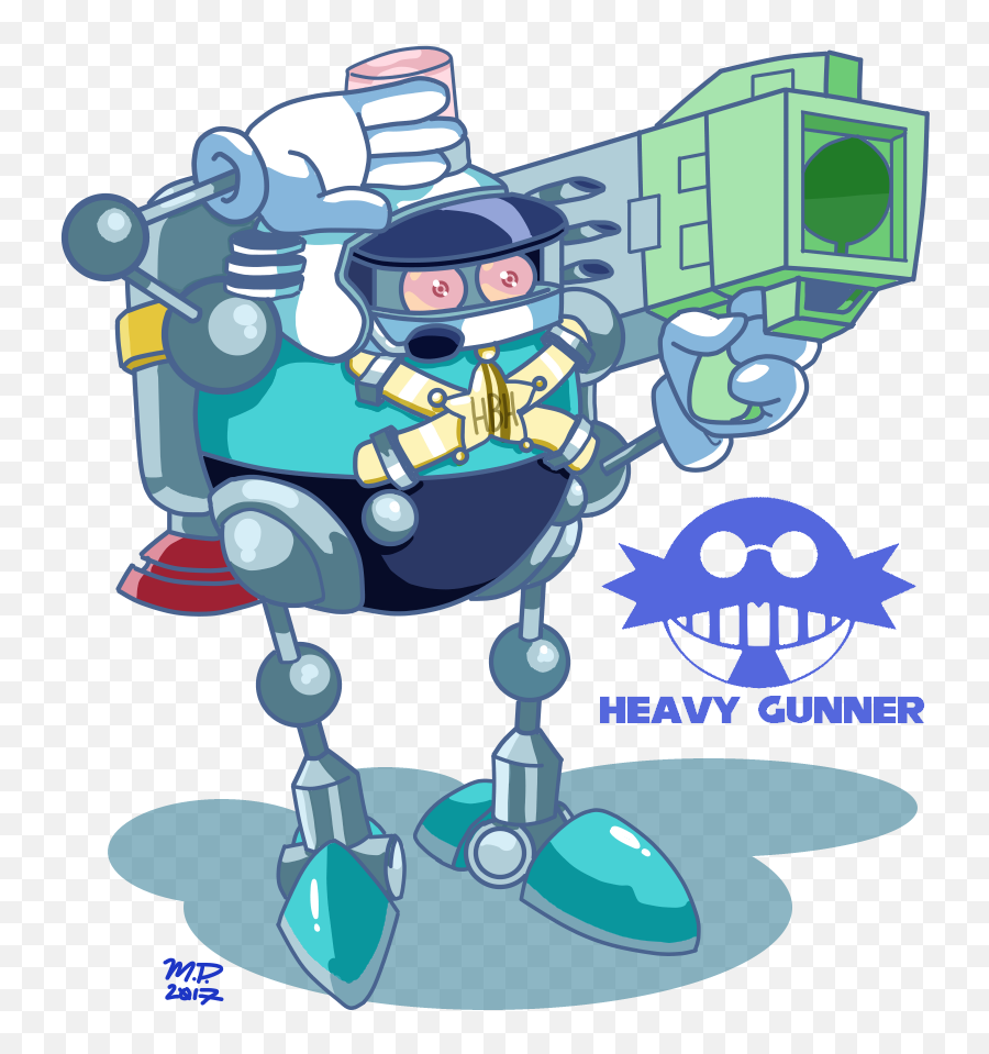 Sonic Mania Heavy Gunner By Thatdudethatdraws On Newgrounds - Fictional Character Emoji,Sonic Mania Plus Logo