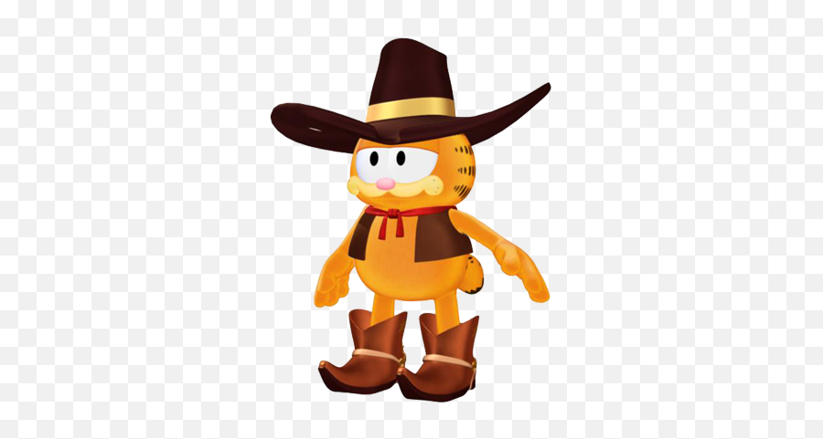 Garfield Cowboy Garfield Cowboy - Garfield With Cowboy Hat Garfield Cowboy Hat Emoji,Garfield Png