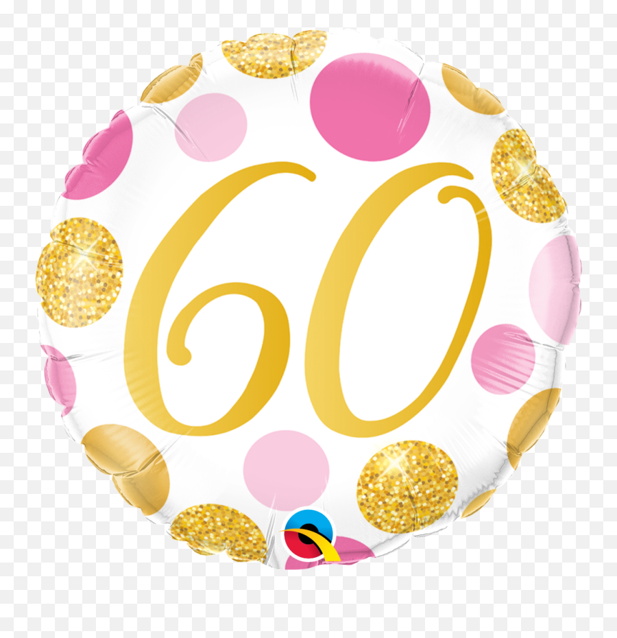 Happy 70th Birthday Pink Clipart - 50 Pink And Gold Balloon Emoji,60th Birthday Clipart