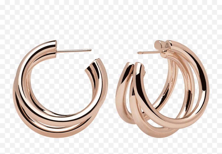 Download True Rose Gold Earrings - Earring Full Size Png Orecchini Rose Gold Emoji,Rose Gold Png