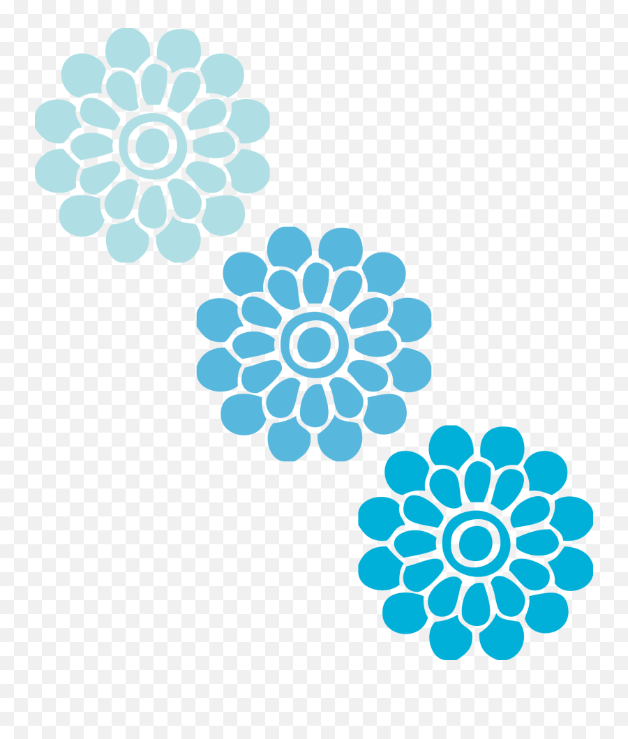 Flowers Blue Three Floral Png Picpng Emoji,Blue Flowers Png