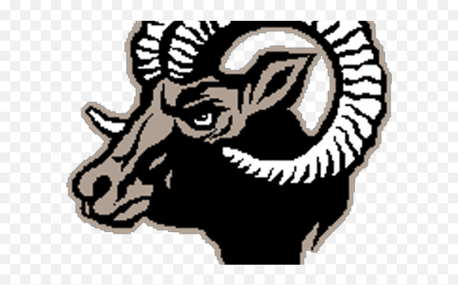 Bighorn Sheep Clipart Ram Football - Clarkston Angora Emoji,Ram Clipart Black And White