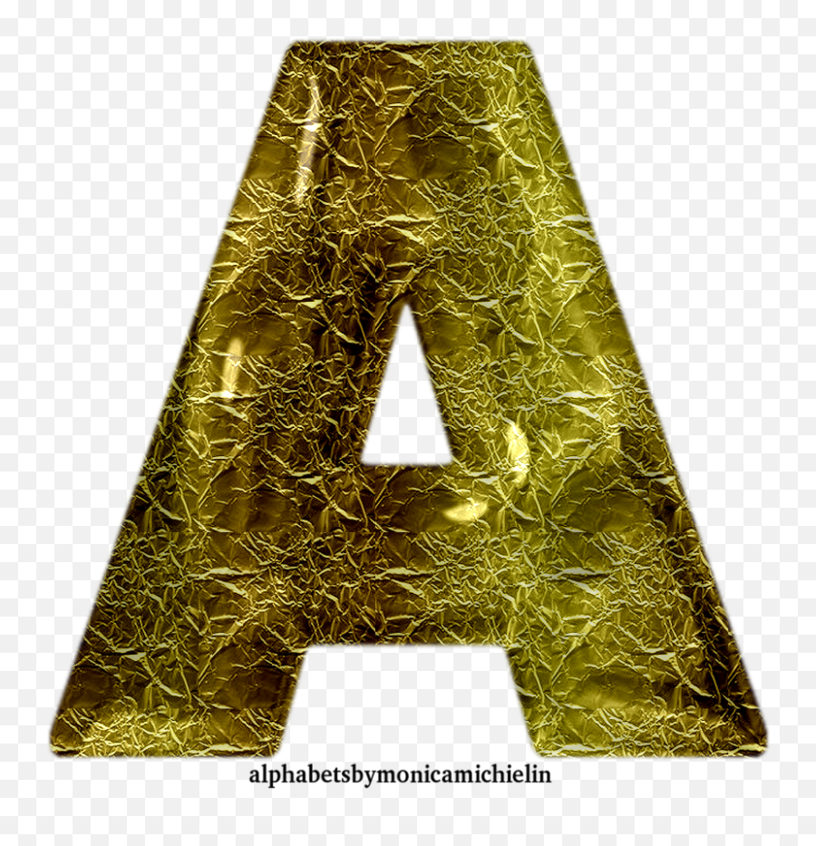 Monica Michielin Alphabets Golden Alphabet Glass Texture Emoji,Transparent Glass Texture