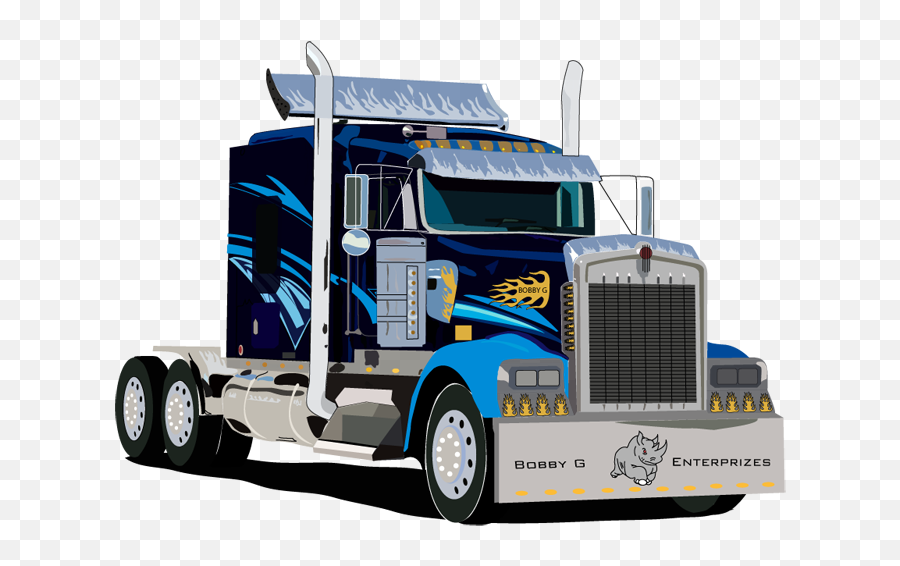 Peterbilt Truck Driver Car Driving - Transfer Truck Cliparts Emoji,Truck Clipart Png