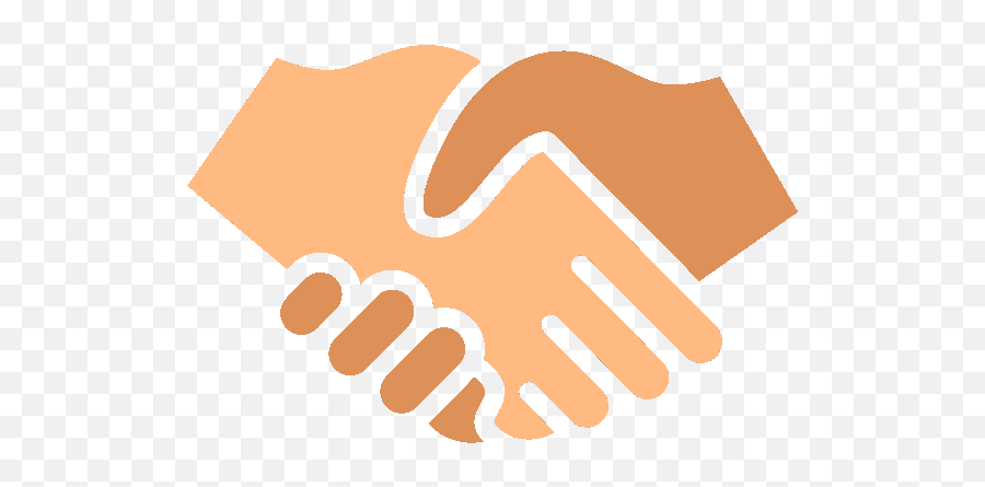 Handshake Clipart Orange Handshake - People Hand Shake Clipart Emoji,Handshake Clipart