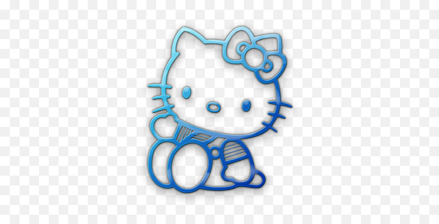Transparent Hello Kitty Png Download Number 16784 - Daily Hello Kitty Blue Aesthetic Icon Emoji,Facebook Logo Transparent