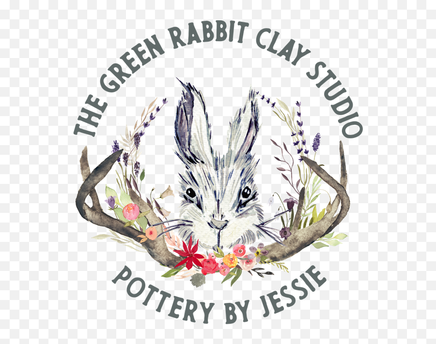 Home Pottery By Jessie The Green Rabbit Clay Studio - Domestic Rabbit Emoji,Rabbit Logo