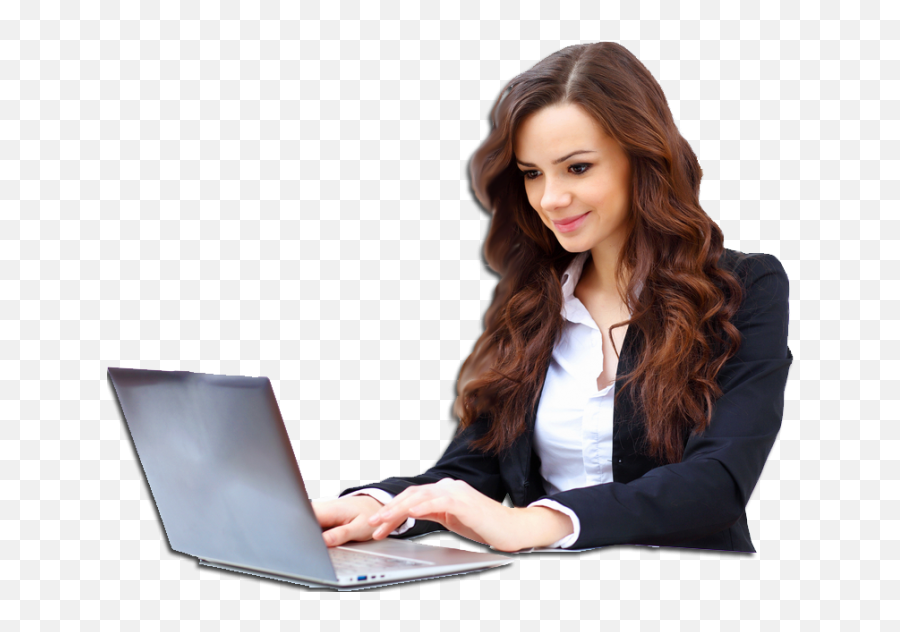 Girl With Laptop Png Transparent Png Png Collections At Dlfpt - Laptop With Girl Png Emoji,Laptop Png