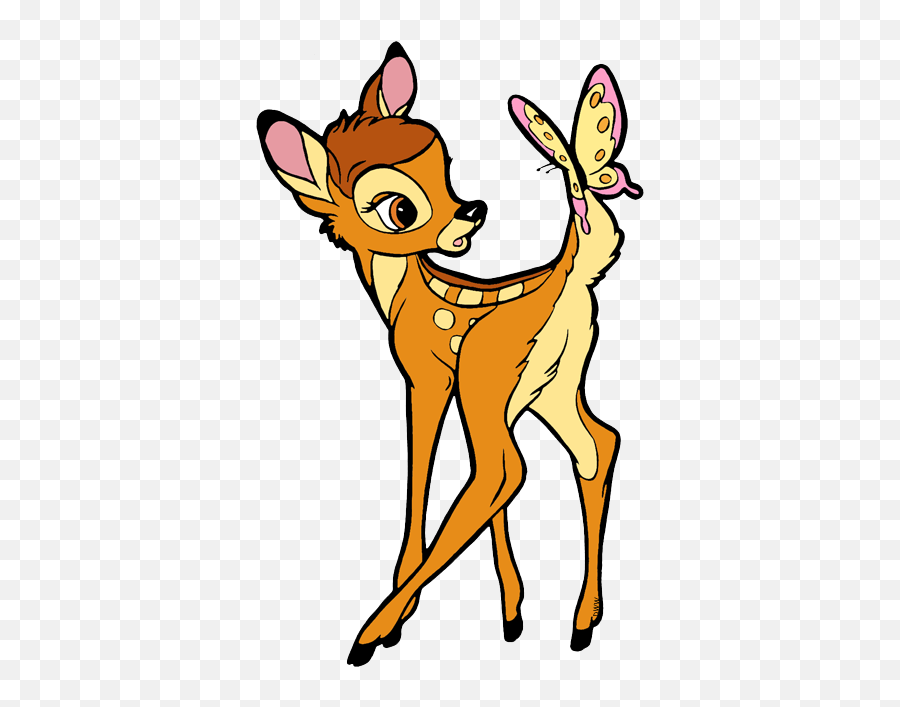 Download Hd Bambi Sleeping Bambi - Bambi Butterfly Emoji,Bambi Png