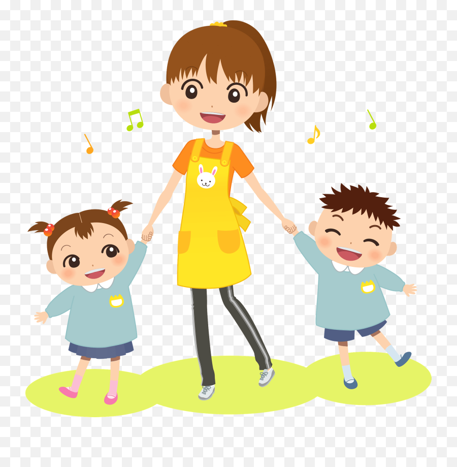 Walking With Children Outside Clipart Emoji,Outside Clipart