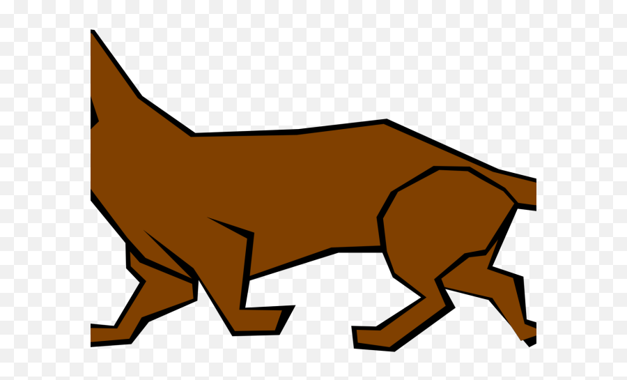 Watch Dogs Clipart Simple Dog - Drawing With Straight Lines Draw A Weiner Dog Emoji,Dog Clipart