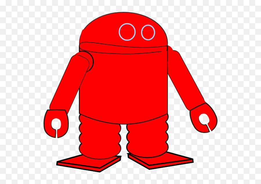 Red Robot Clipart - Red Robot Clipart Emoji,Robot Clipart