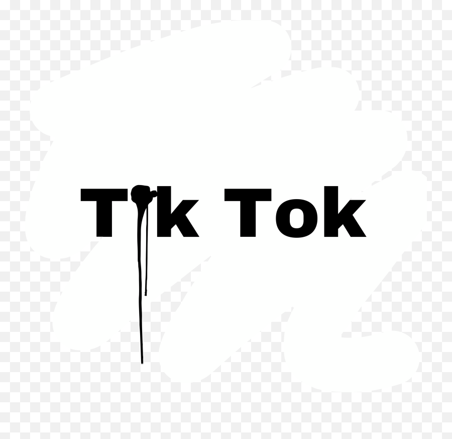 Tik - Language Emoji,Tiktok Logo Black And White
