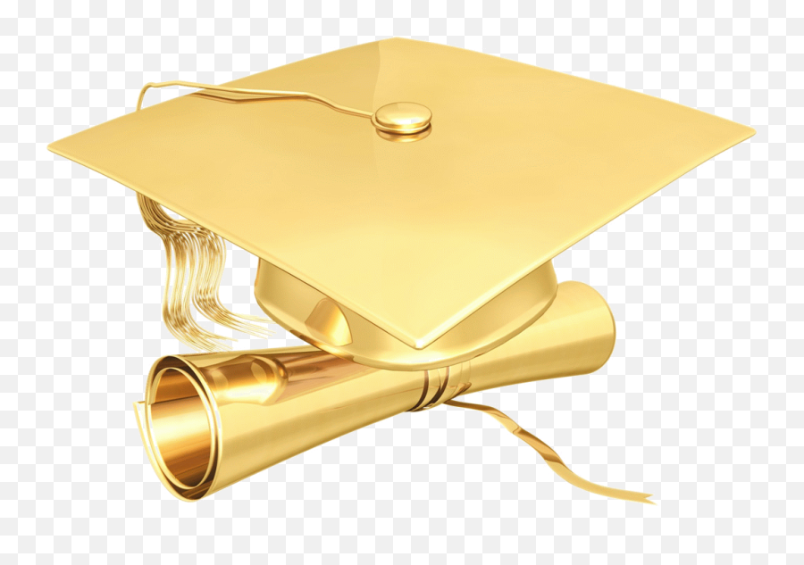 Postgraduate Programs - Gold Graduation Cap Png Full Size Transparent Background Gold Graduation Cap Clipart Emoji,Graduation Cap Transparent Background