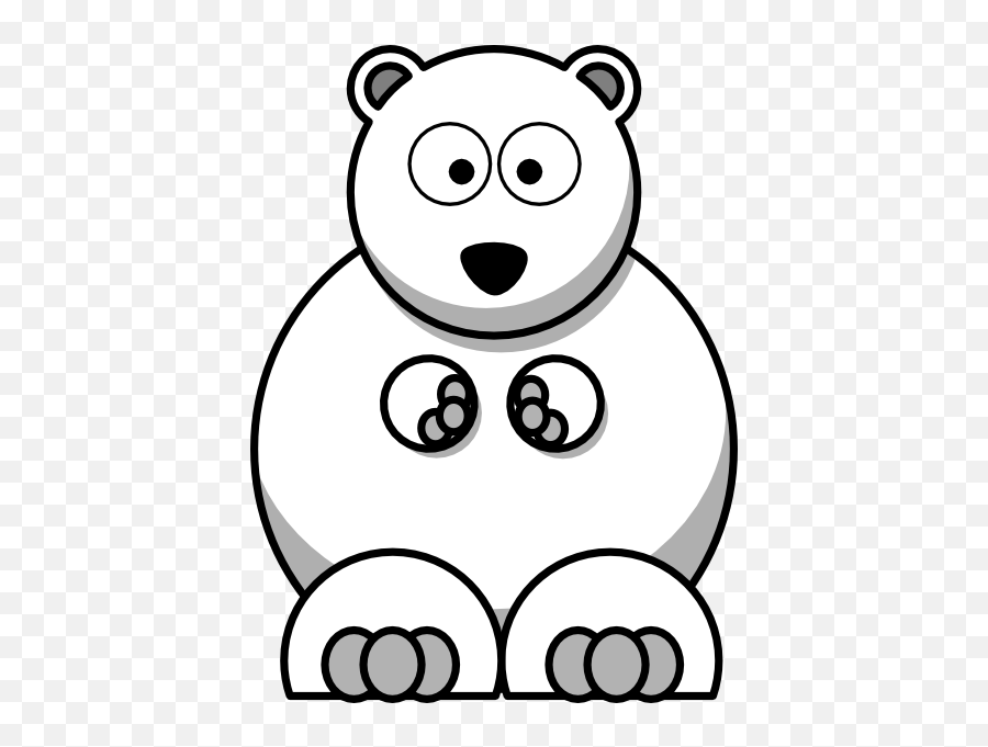 Polar Bear Clip Art At Clker - Polar Bear Clker Emoji,Polar Bear Clipart