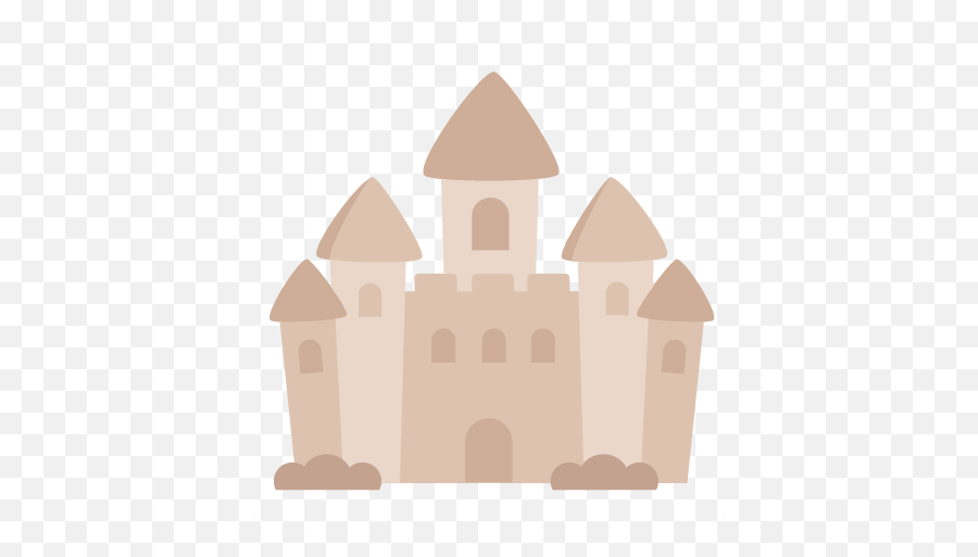 Sand Castle Clipart Transparent - Transparent Background Sand Castle Transparent Emoji,Sand Castle Clipart