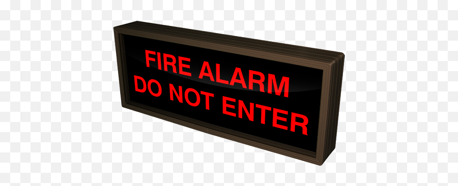 38693 Sbl718r - A712120277vac Fire Alarm Do Not Enter 120277 Vac Led Sign Fire Do Not Enter Sign Emoji,Do Not Sign Png