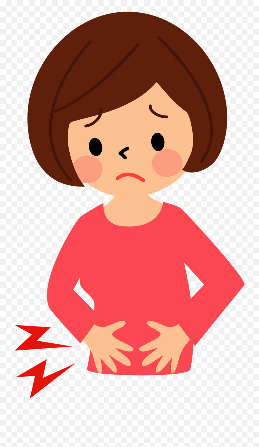 Woman Has A Stomachache Clipart Free Download Transparent - Home Remedies For Stomach Ache Emoji,Headache Clipart