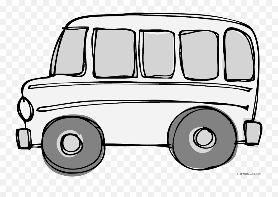 Grey Bus Transportation Free Black - Black And White Bus Clipart Emoji,Bus Clipart Black And White